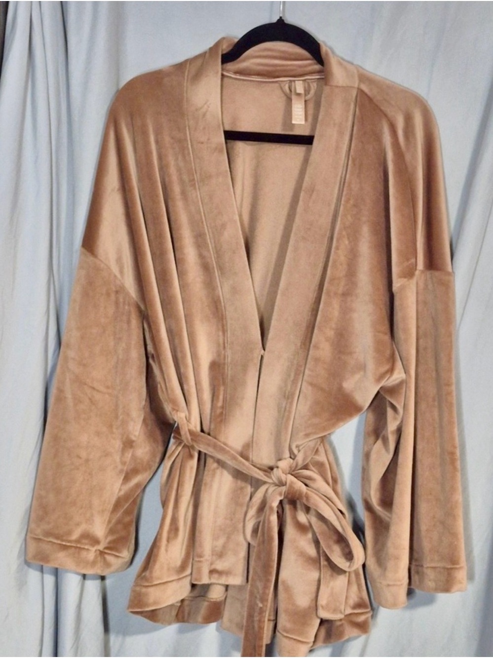 SKIMS Cozy Open-Front Robe Jacket in Dusty Rose